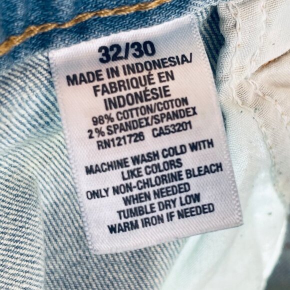 Aeropostale Skinny Jeans Womens 32 X 30 Distressed Light Wash Designed New York - Picture 8 of 11